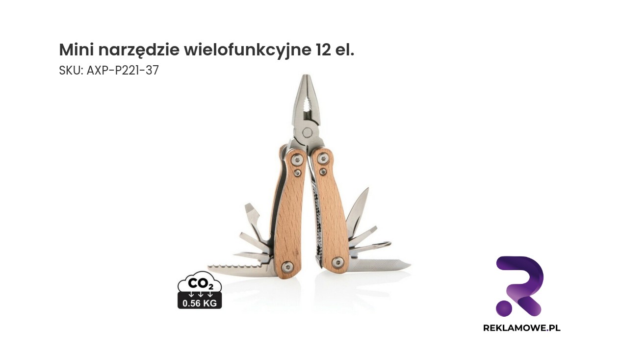 Mini narzędzie wielofunkcyjne 12 elementowe