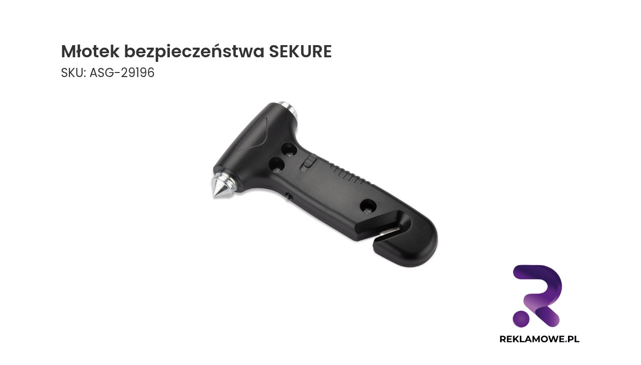 Młotek bezpieczeństwa SEKURE Młotek bezpieczeństwa SEKURE do awaryjnego rozbijania szyb