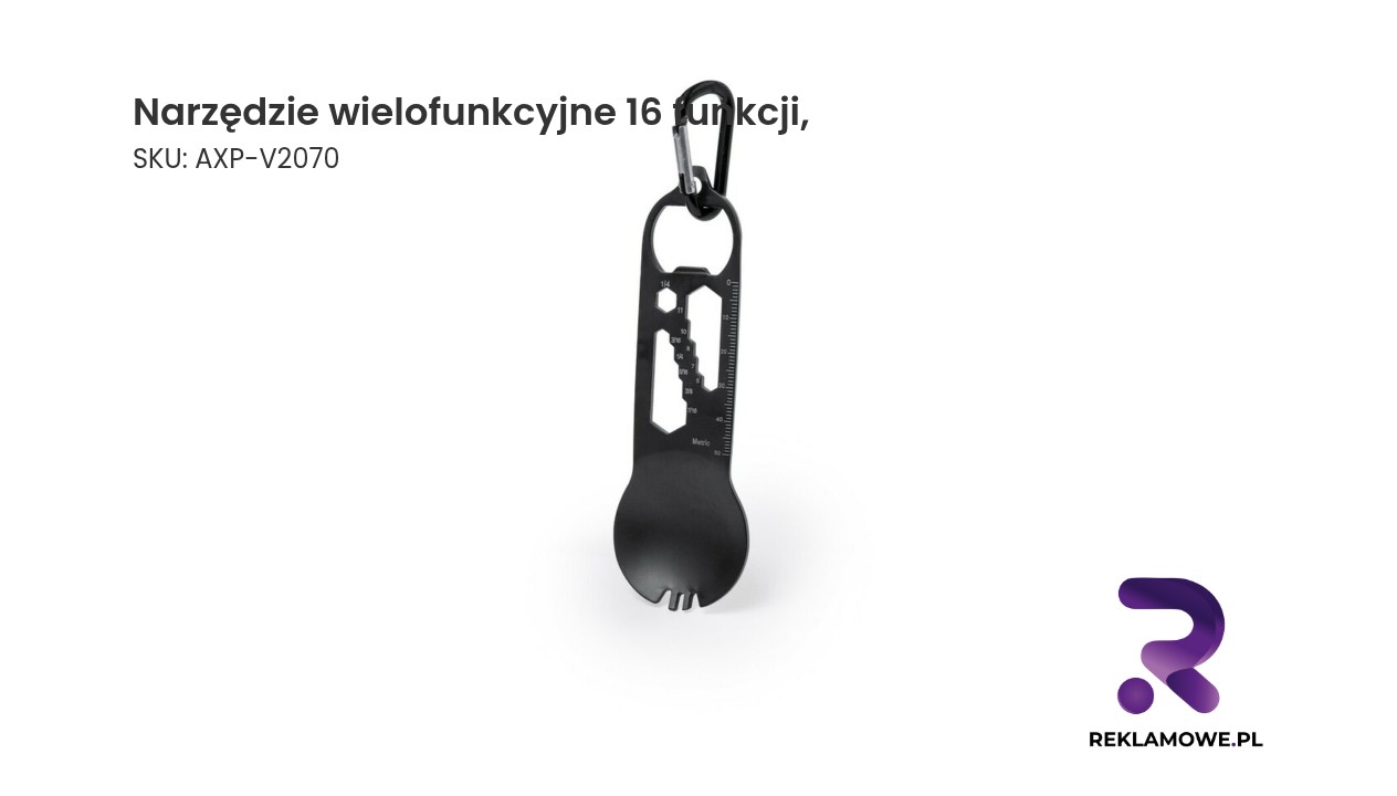 Narzędzie wielofunkcyjne, 16 funkcji, karabińczyk Narzędzie wielofunkcyjne z 16 funkcjami