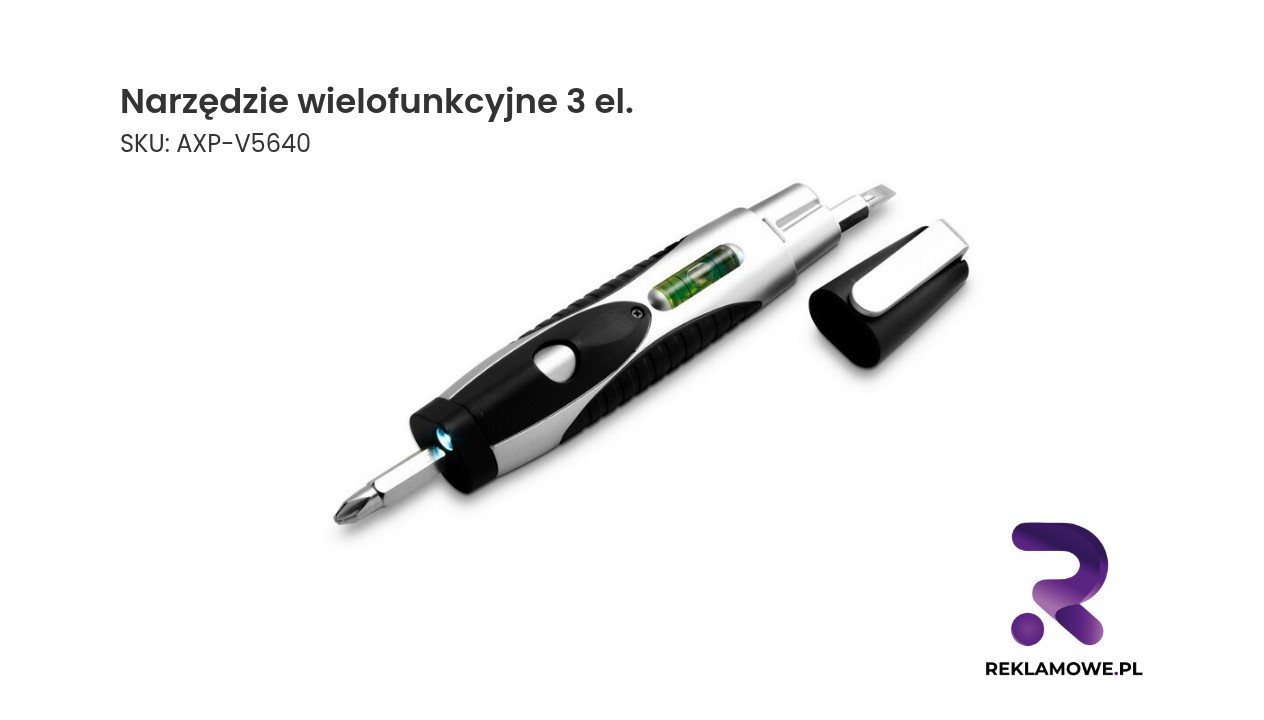 Narzędzie wielofunkcyjne 3 el. Narzędzie wielofunkcyjne z trzema elementami
