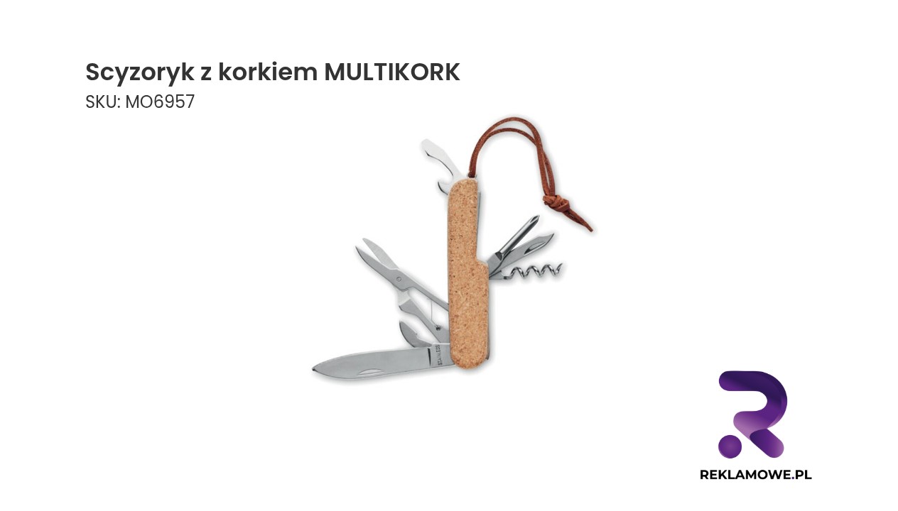 Scyzoryk MULTIKORK z wbudowanym korkociągiem