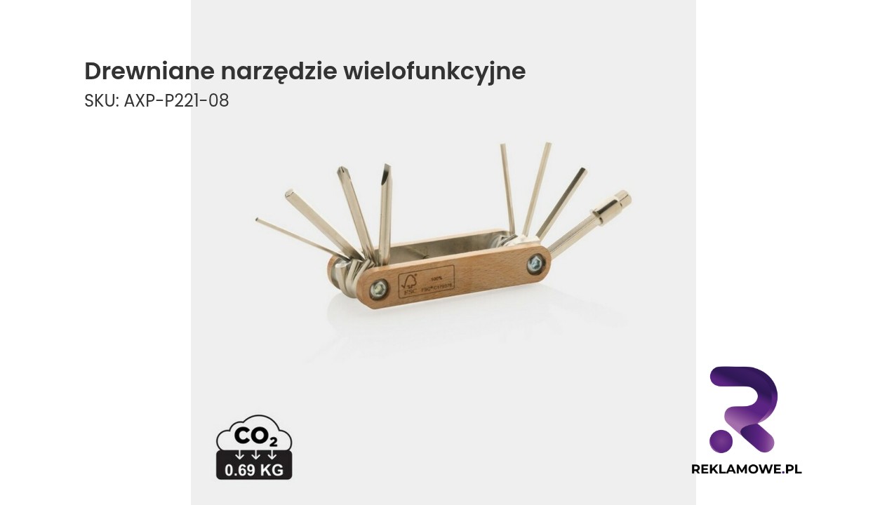 Drewniane narzędzie wielofunkcyjne do różnych zastosowań