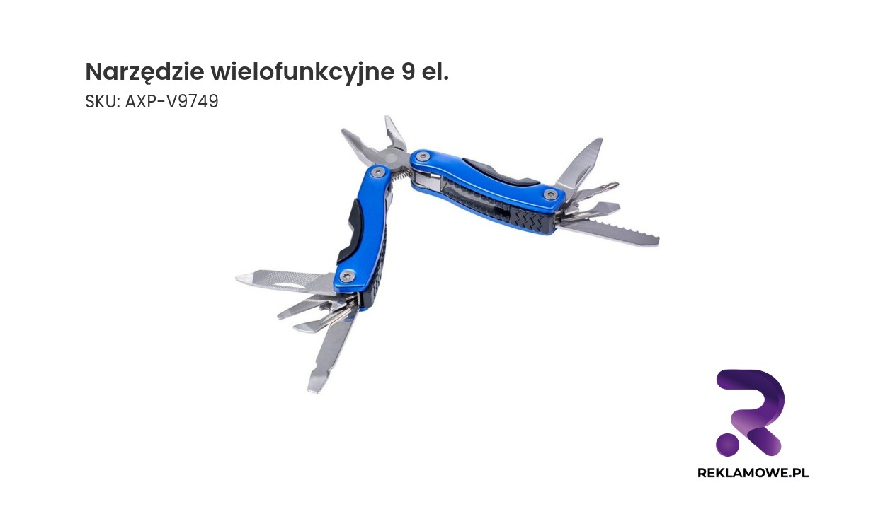 Narzędzie wielofunkcyjne, 9 el. Narzędzie wielofunkcyjne 9 el. – praktyczny zestaw narzędzi do domu i warsztatu