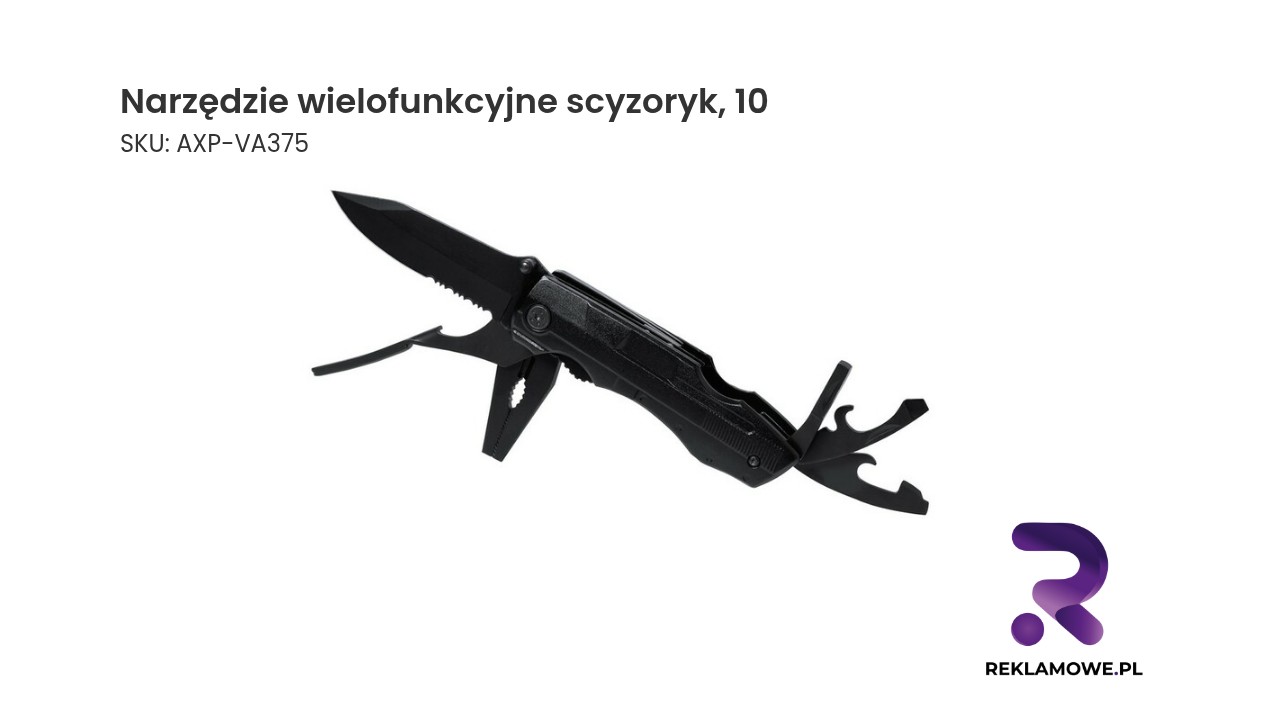 Narzędzie wielofunkcyjne, scyzoryk, 10 funkcji, 10 el., etui Narzędzie wielofunkcyjne scyzoryk 10 cali