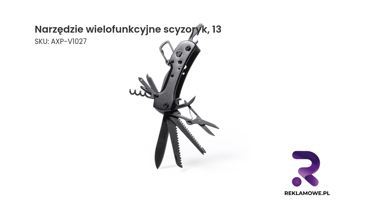 Narzędzie wielofunkcyjne, scyzoryk, 13 funkcji, karabińczyk Narzędzie wielofunkcyjne scyzoryk 13 funkcji